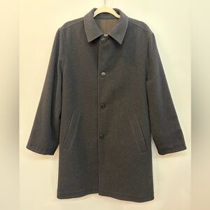 Ermenegildo Zegna Men's Reversible Wool Cashmere Blend Coat Size M 23” Sleeve